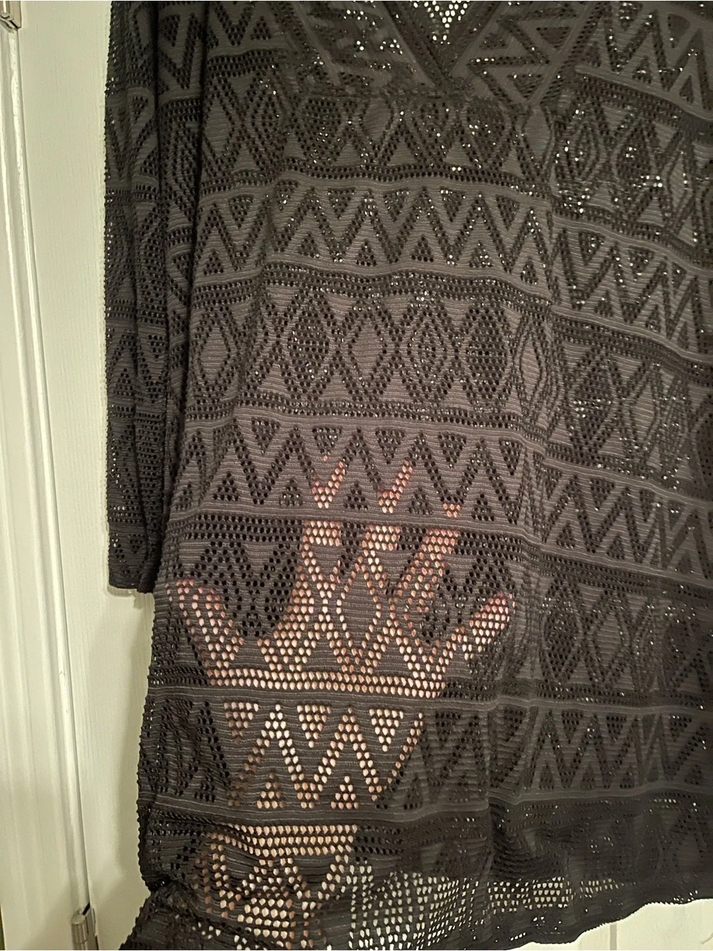 Mesh beach cover up